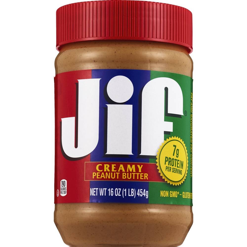 Jif Creamy Peanut Butter, 16 Oz