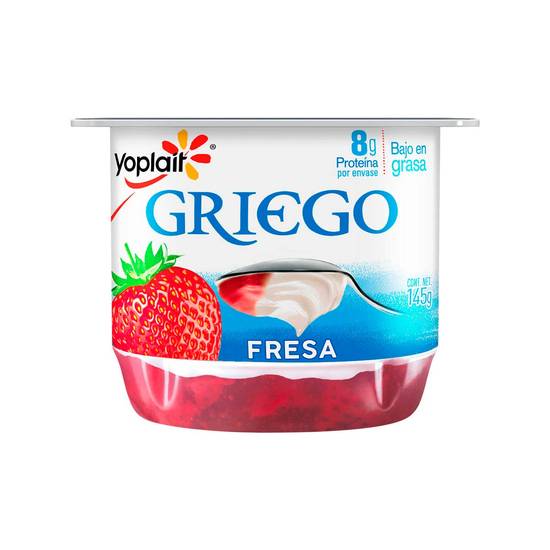 Yoplait yoghurt estilo griego con fresa (vaso 145 g)