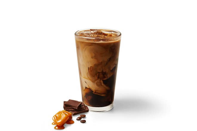Iced Caramel Mocha Coffee with Milk