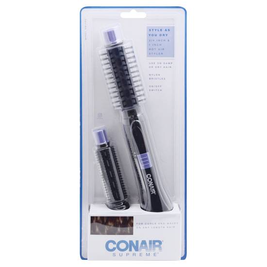 Conair Supreme 3/4 Inch & 1 Inch Hot Air Styler Brush