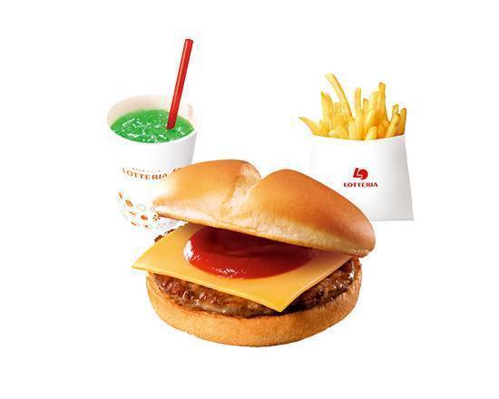 【キッズセット】キッズチーズバーガーセット（選べるおもちゃつき） Cheeseburger Kids Set