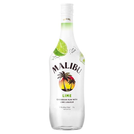 Malibu Lime Rum (1L bottle)