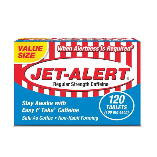 Jet Alert Regular Strength Caffeine (120 ct)