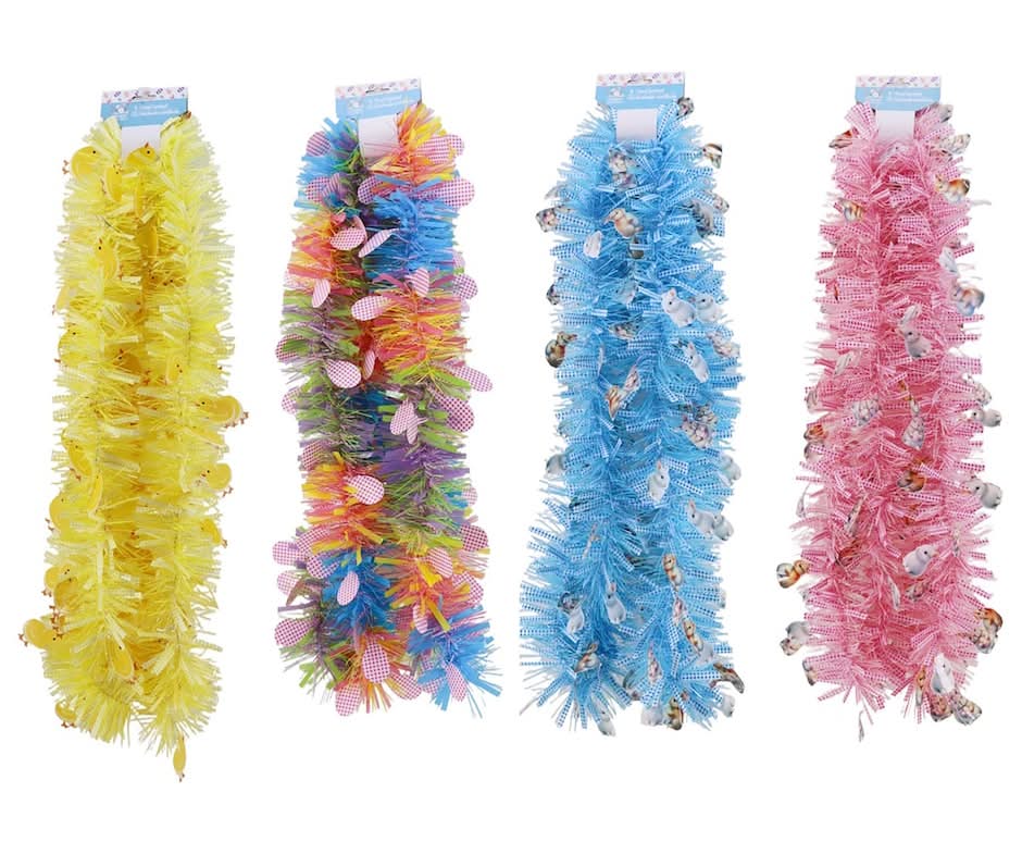 Seasonal Collection Easter-Themed Tinsel Garland