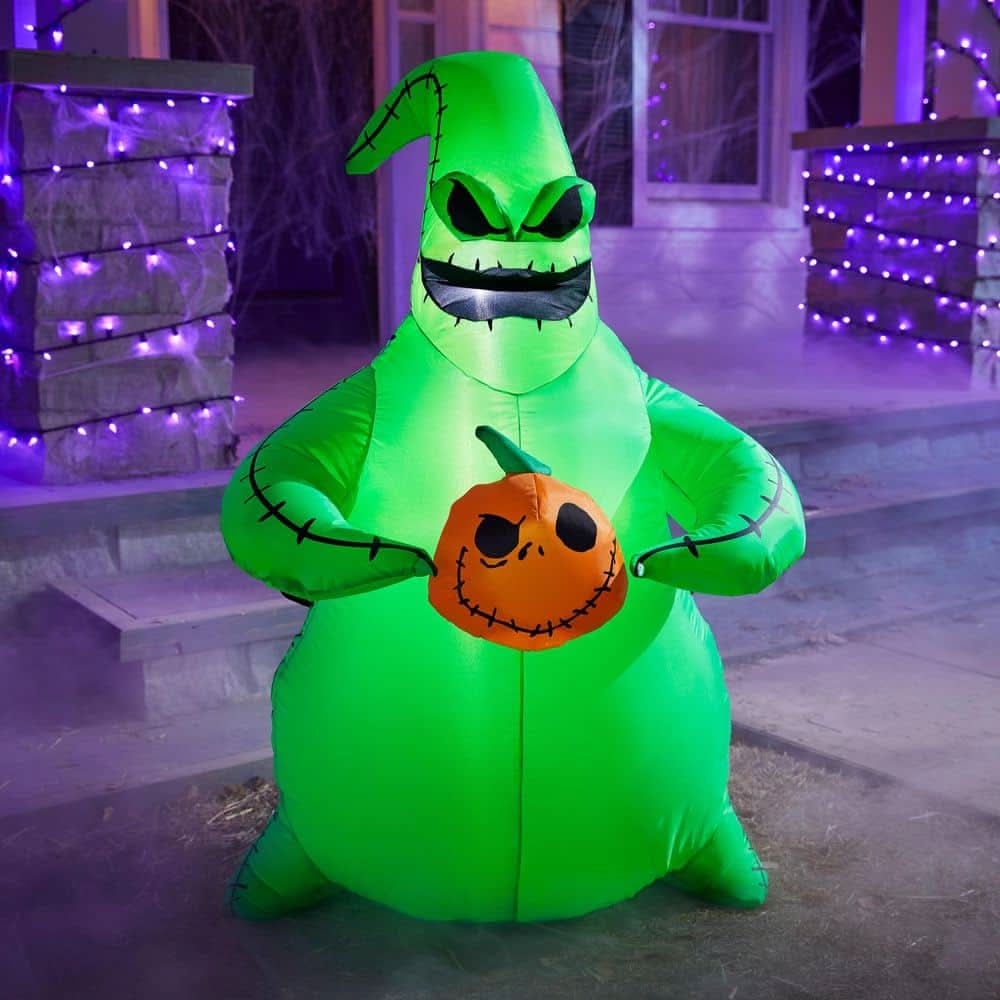 3.5 Ft Led Oogie Boogie With Pumpkin Inflatable Airblown® I5