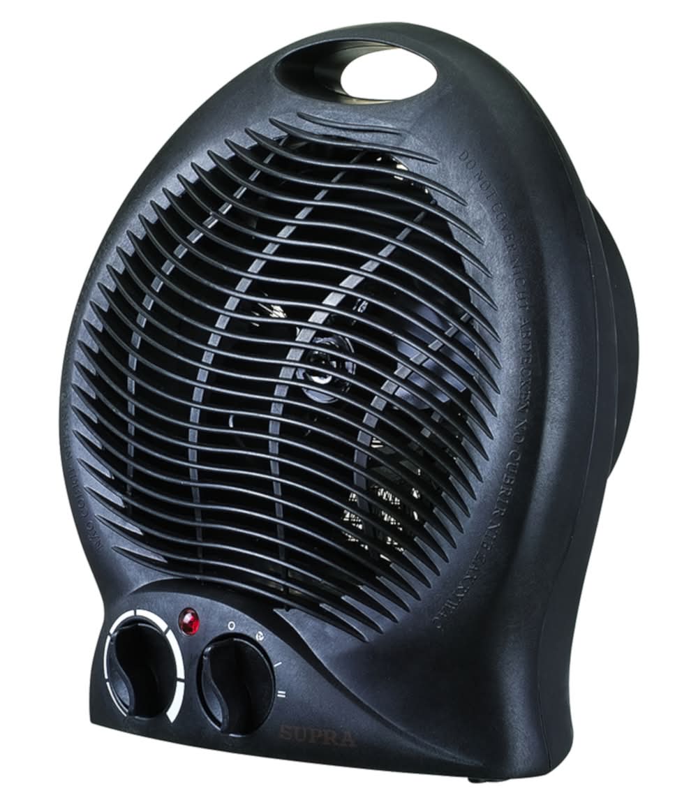Personal Fan Heater, 10 in, Black