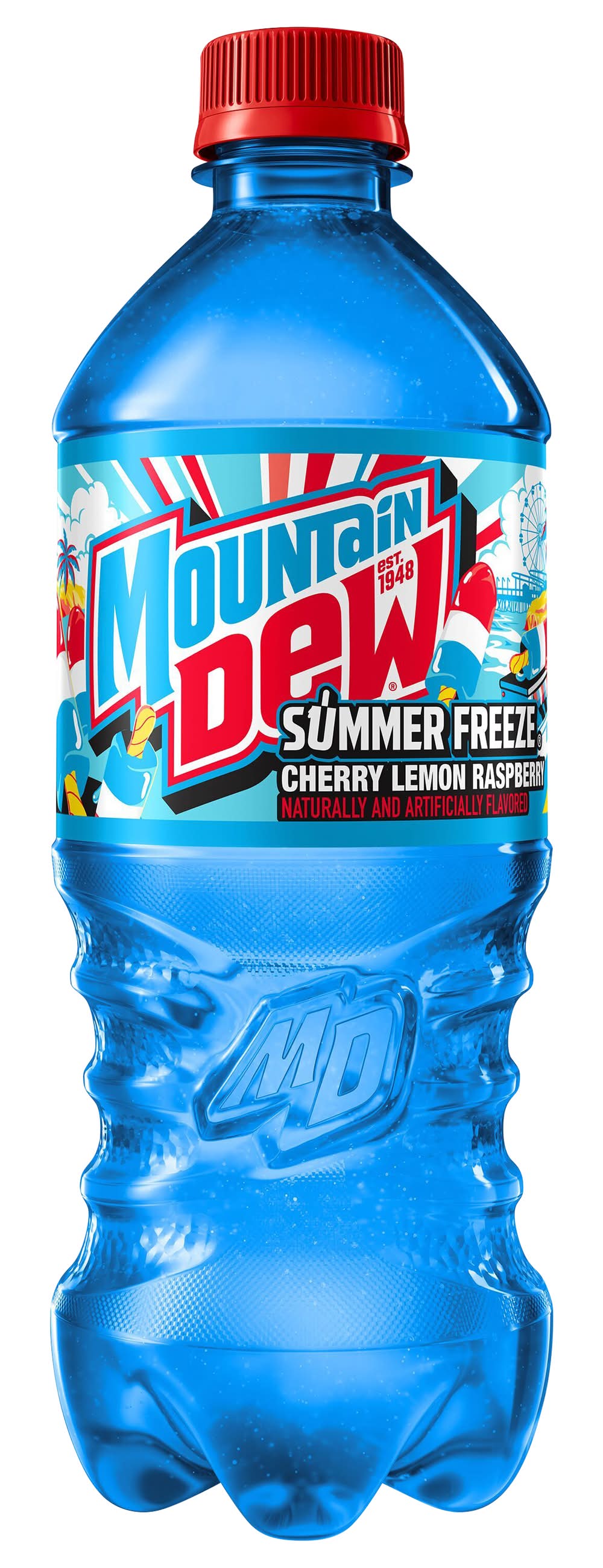 Mountain Dew Summer Freeze Soda, Cherry Lemon Raspberry (20 fl oz)