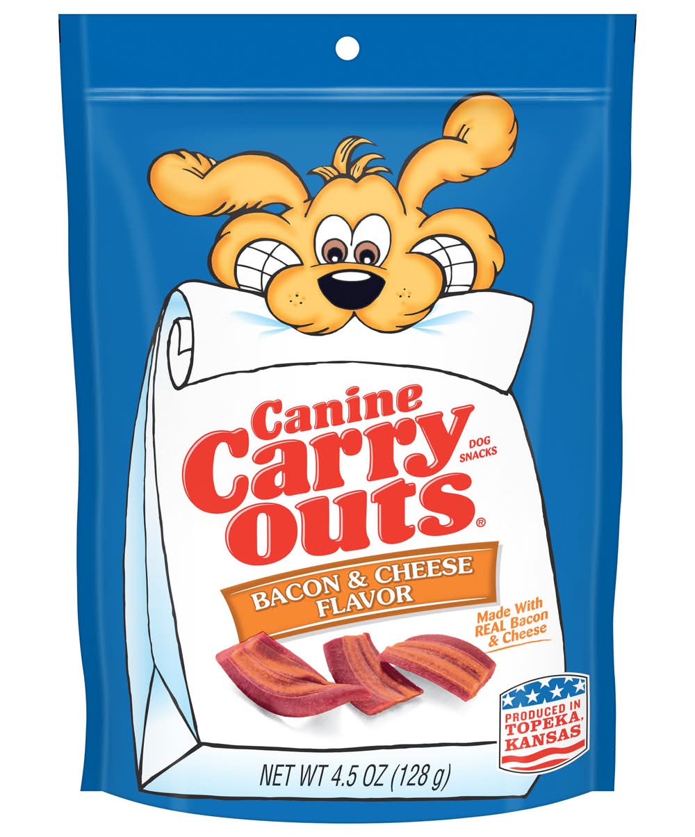 Canine Carry Outs Bacon & Cheese Flavor Dog Treats (4.5 oz)