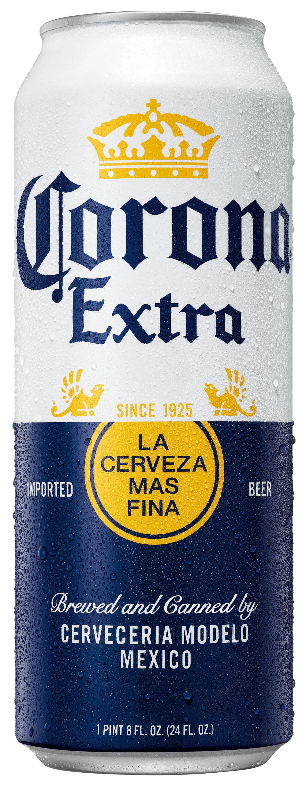 Corona Extra La Cerveza Mas Fina Mexican Lager Import Beer (24 fl oz)