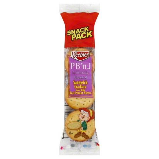 Keebler Big Snack Pack PB N' J Sandwich Crackers