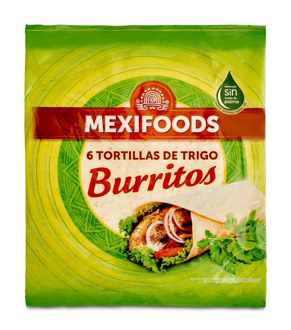 Tortillas De Trigo Para Burrito Mexifoods Bolsa 370 G