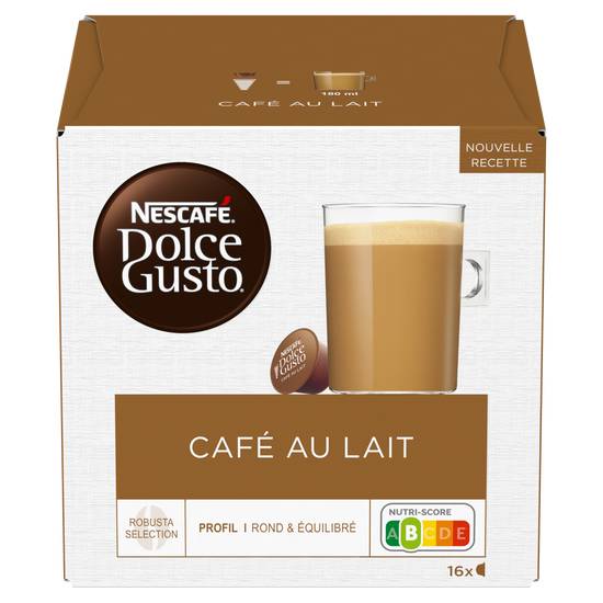 Nescafé - Dolce gusto café capsules au lait (16 pièces)