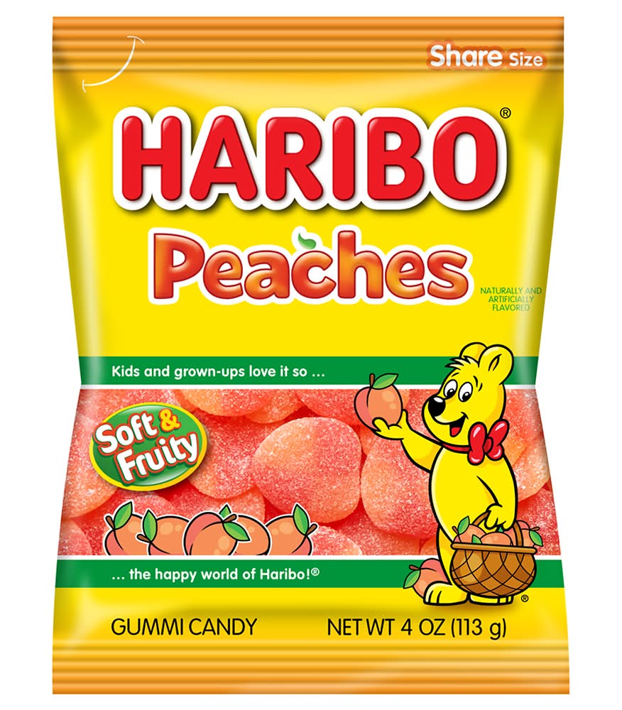 Haribo Gummy Candy, Peaches (160 g)