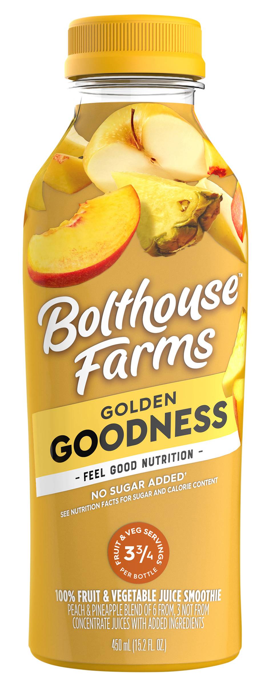 Bolthouse Farms Golden Goodness Peach & Pineapple Blend Juice Smoothie (15.2 fl oz)