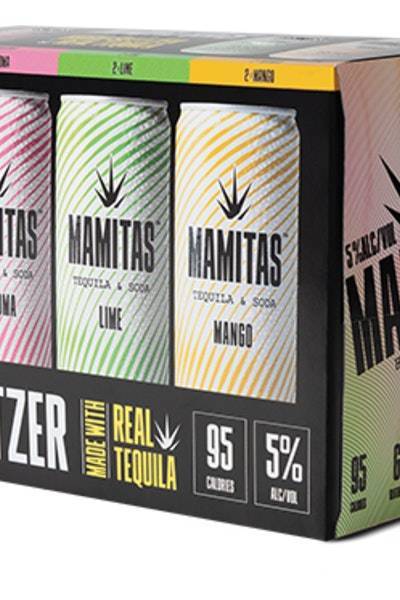 Mamitas Variety pack Assorted Hard Seltzer (8 pack, 12 fl oz) (pineapple, paloma, lime, mango)