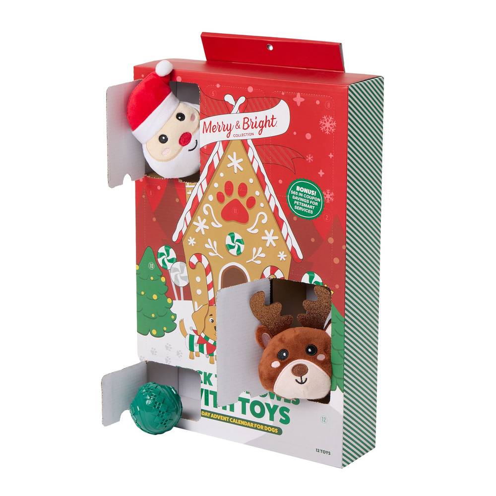 Merry & Bright Advent Calendar For Dogs (12 ct)