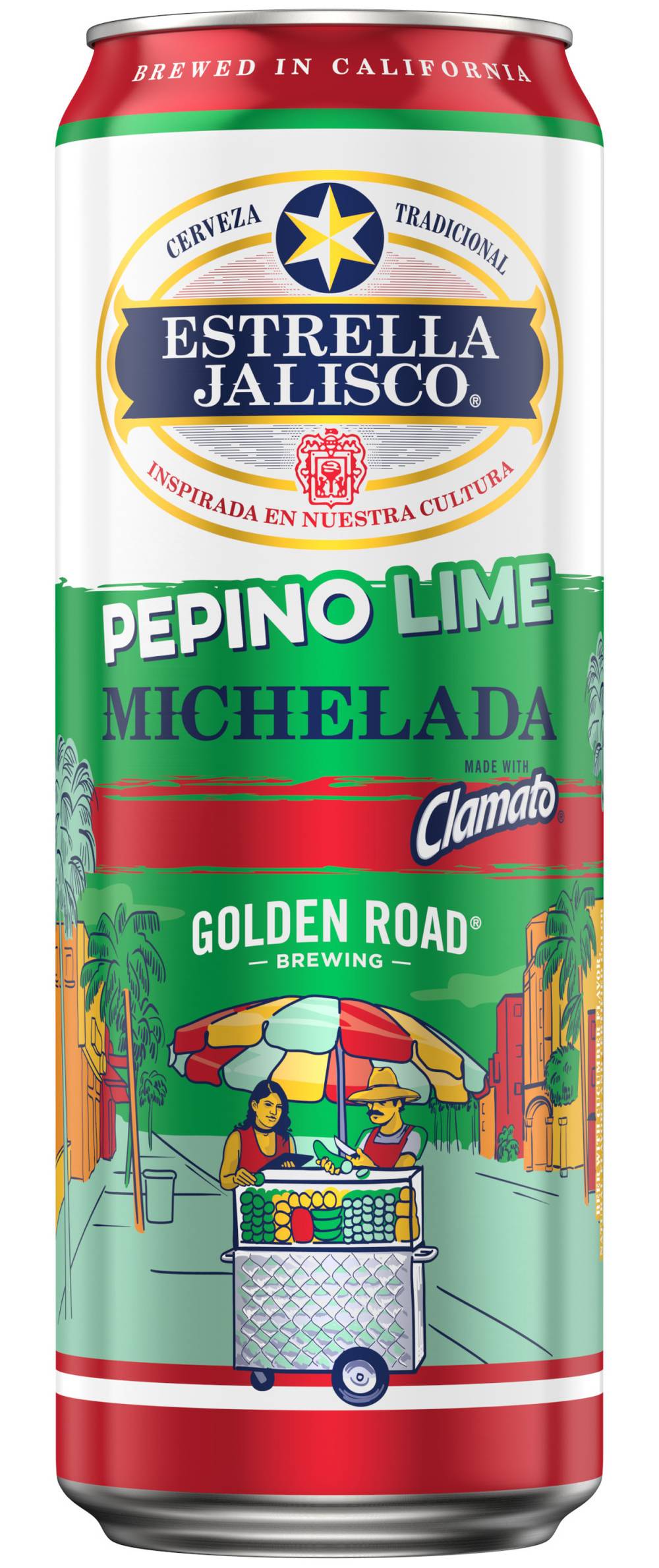 Estrella Jalisco Pepino Lime Michelada Beer (25 fl oz)