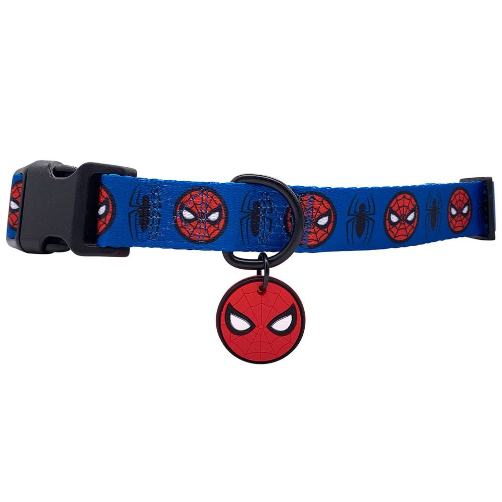 Gmason Spiderman Dog Collar (large/blue)
