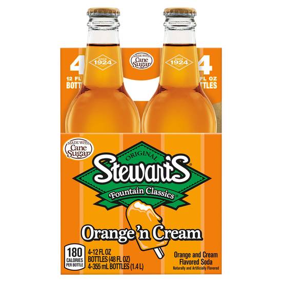 Stewart's Fountain Classics Orange and Cream Flavored Soda (48 fl oz)