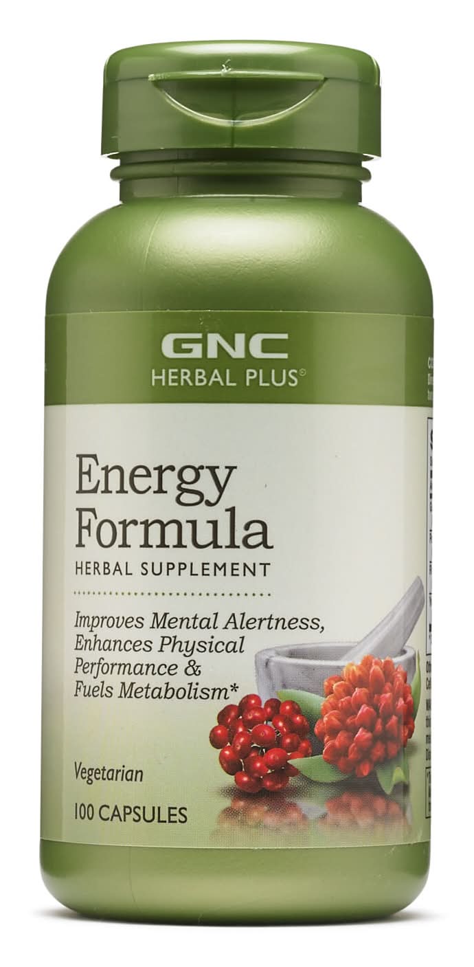 GNC Herbal Plus Energy Formula Supplements (100 ct)