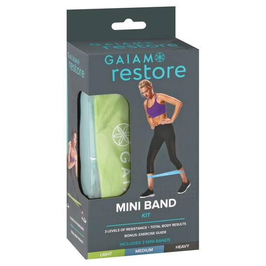Gaiam Restore Mini Resistance Loop Bands (3 ct)