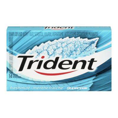 Trident Freshmint Flavoured Sugar-Free Gum (14 units)
