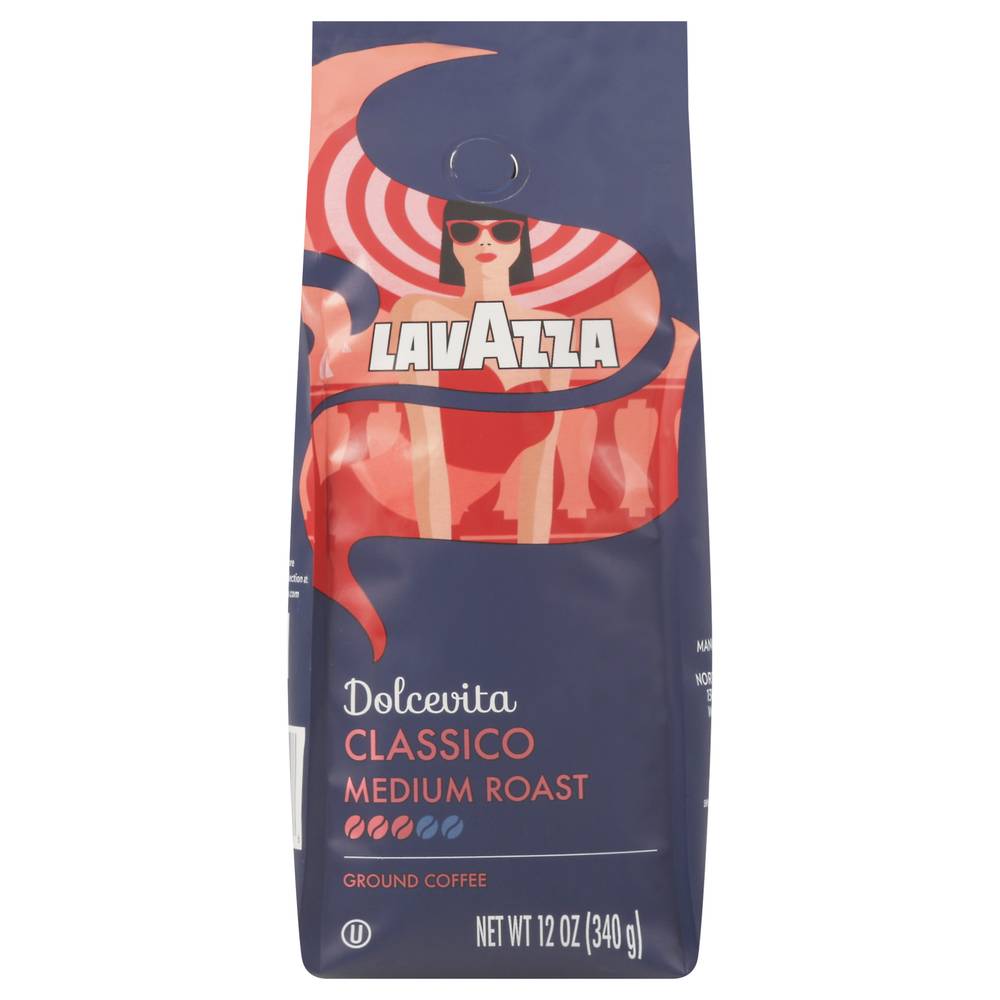 Lavazza Classico Rich & Full Bodied Medium Roast Coffee (12 oz)