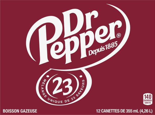 Dr Pepper Soda Soft Drink (12 pack, 355 ml)