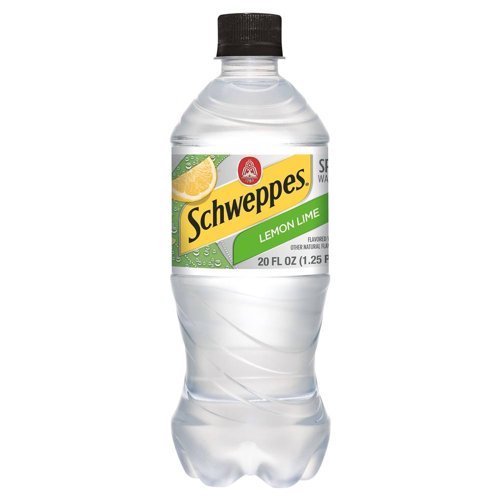 Schweppes Sparkling Lemon Lime Water Beverage (20 fl oz)