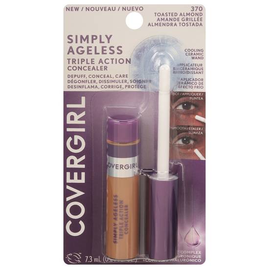 Covergirl Simply Ageless Triple Action Concealer, Toasted Almond 370 (0.2 fl oz)