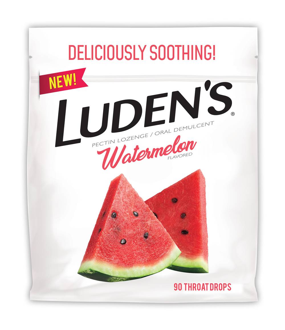Luden's Deliciously Soothing Throat Drops, Watermelon (90 ct)