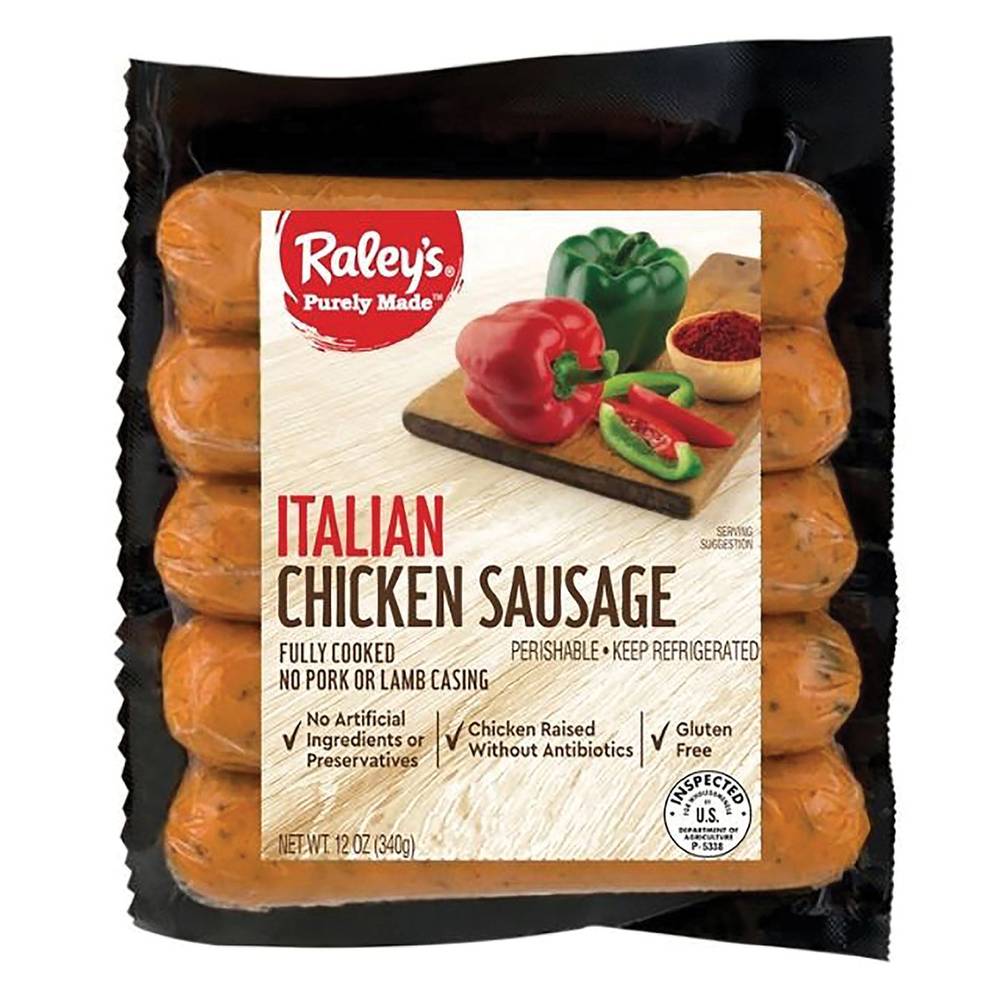 Raley'S Purely Made Mild Italian Chicken Sausage 12 Oz