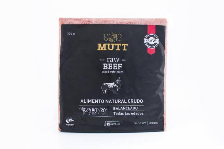 Mutt semana alimento natural crudo (7 x 300 g)