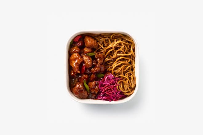 Korean BBQ Chicken Yakisoba Bento