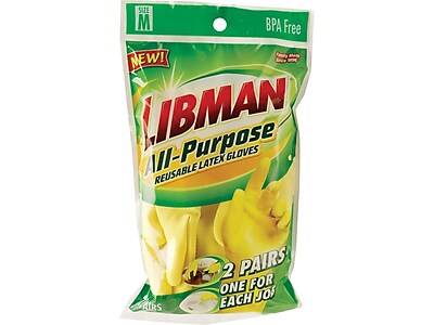 Libman Latex Cleaning Gloves (medium/yellow)