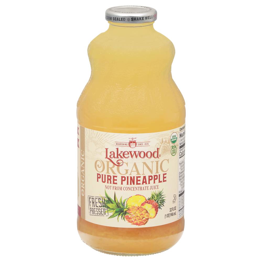 Lakewood Organic Pure Pineapple Juice (32 fl oz)