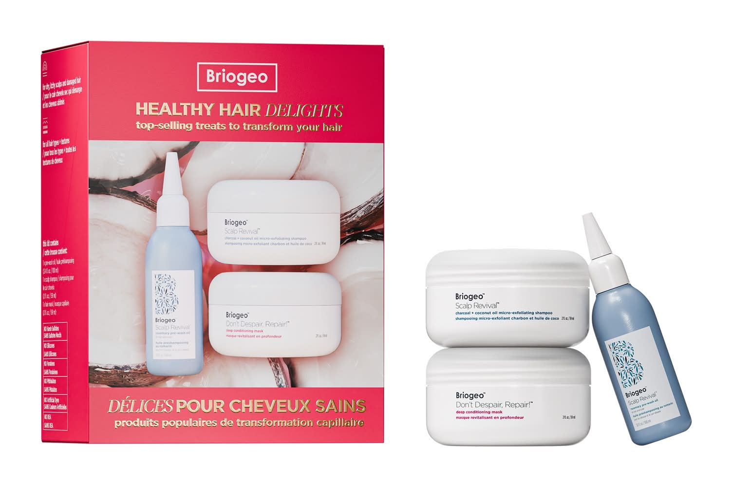 Briogeo Healthy Hair Delights Gift Set for Scalp-to-Strand Care