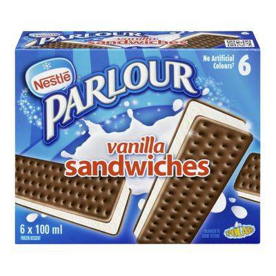 Parlour Vanilla Ice Cream Sandwich (6 x 100 ml)