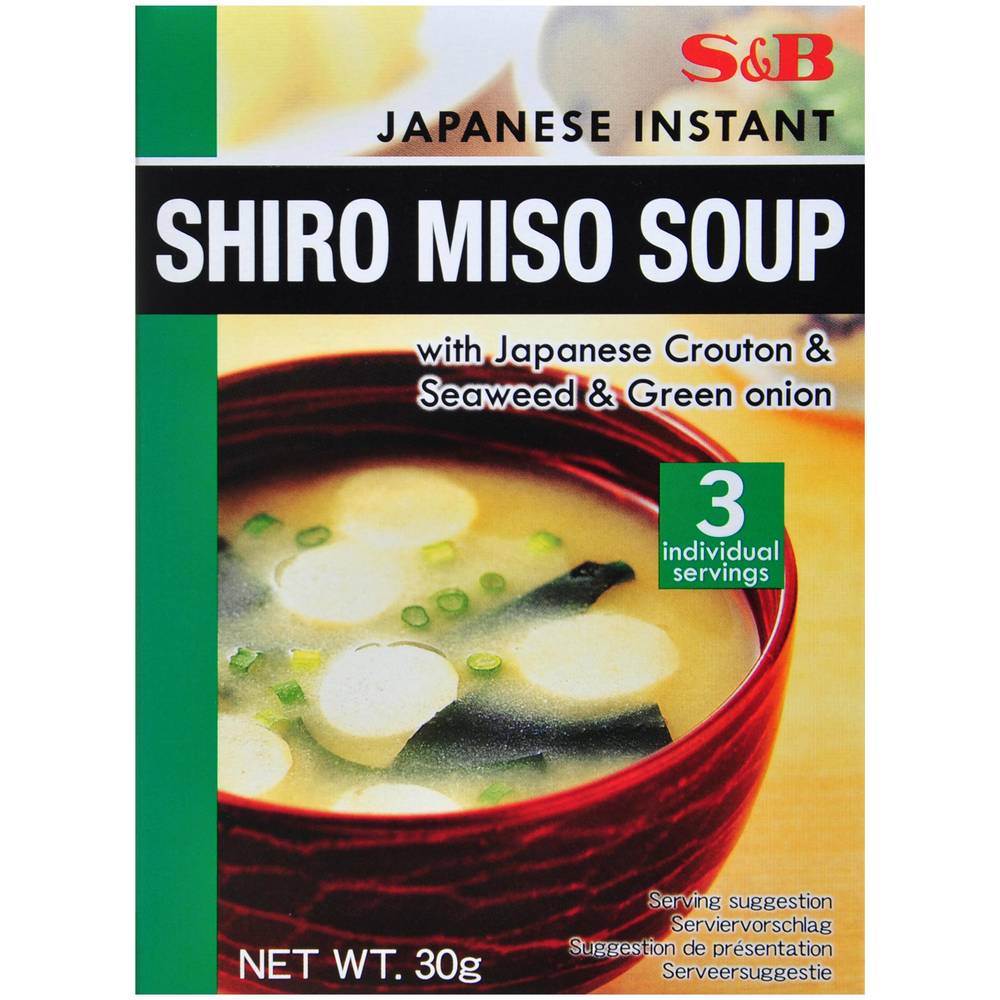 S&B Japanese Instant Shiro Miso Soup (30g)