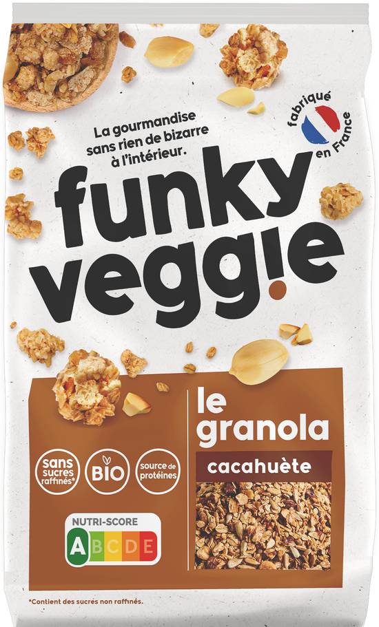 Funky Veggie - Granola cacahuète bio
