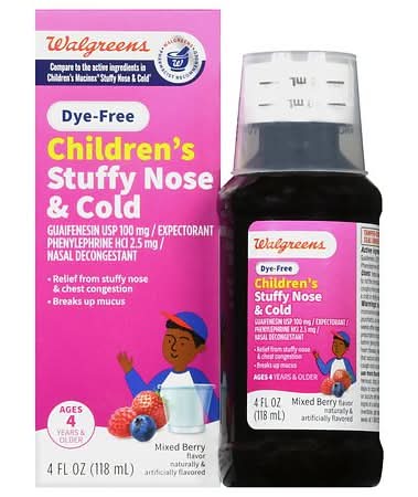 Walgreens Children's Stuffy Nose & Cold Relief Berry (4 fl oz)