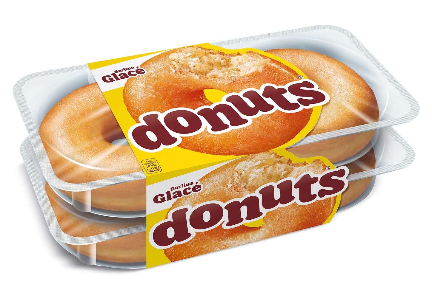 Berlinas Glacé Donuts Bandeja 4 Unidades 208 G