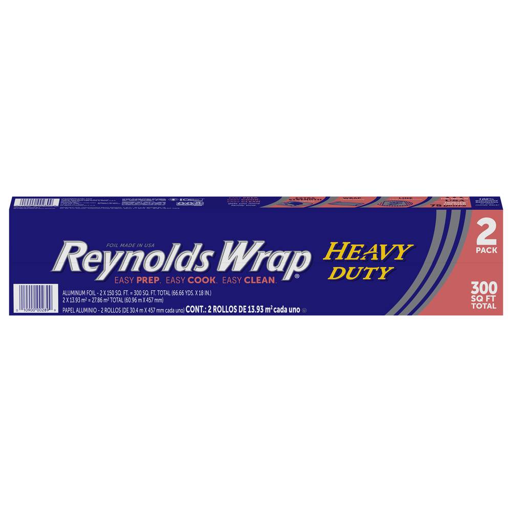 Reynolds Wrap Heavy Duty Aluminum Foil (2 x 150 sq ft)