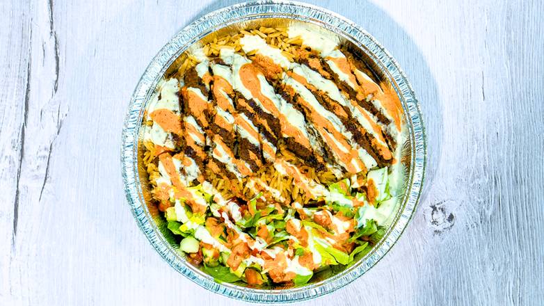 Beef Chapli Over Rice