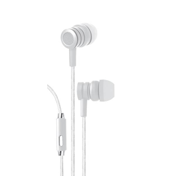 Bytech White Wired Earbud Headphones