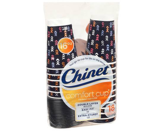 Chinet · Comfort Insulated Cups & Lids (18 cups)