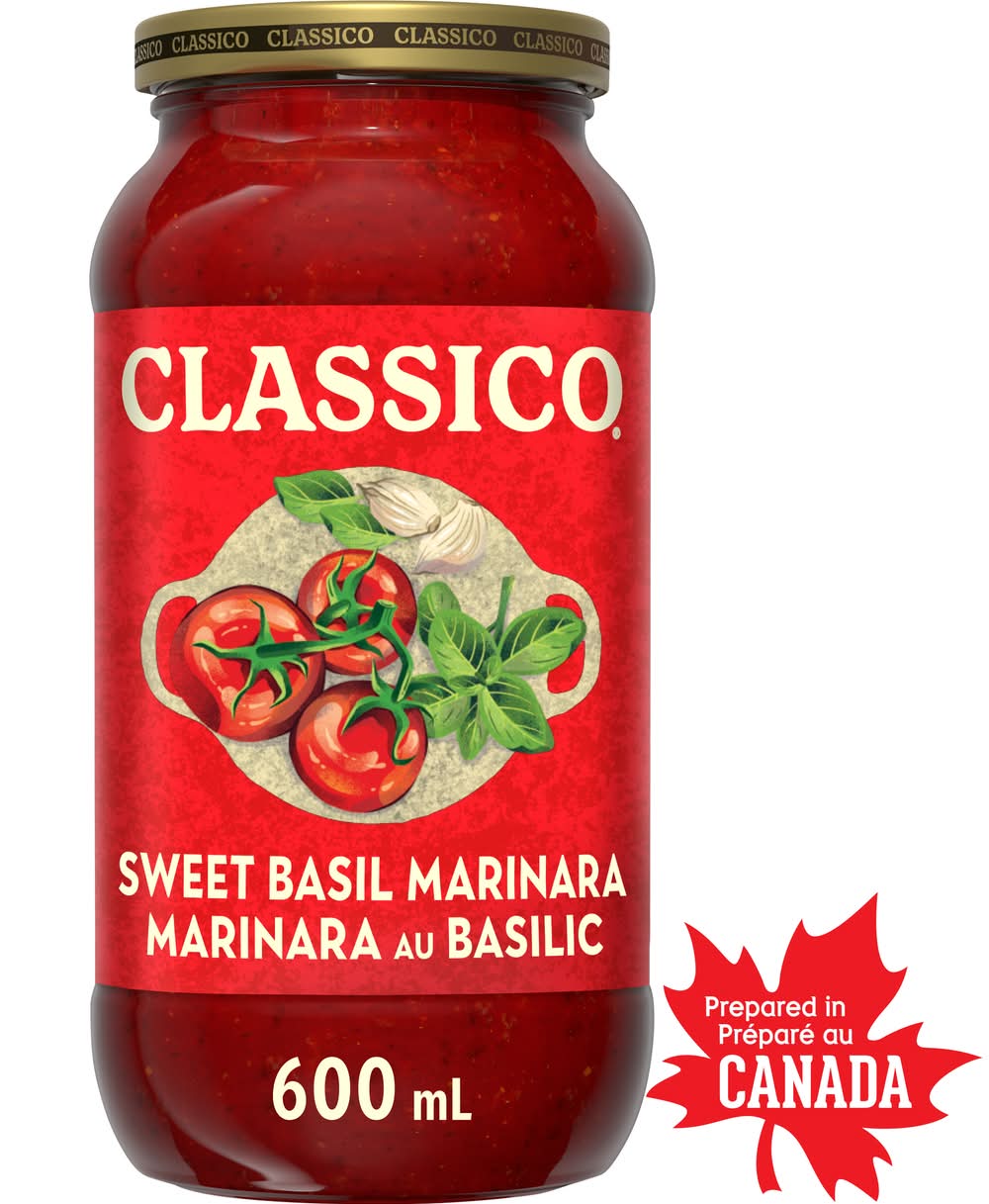 Classico Sweet Basil Marinara Pasta Sauce (600 ml)