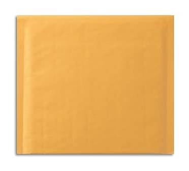 Staples Self-Sealing Bubble Mailer, 8" x 7", Manila (12 ct)