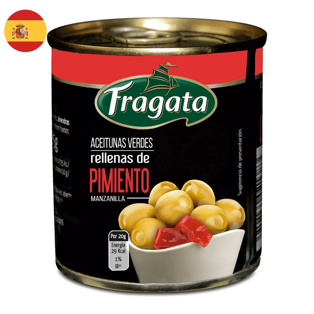 Fragata · Aceitunas verdes rellenas de pimiento (85 g)