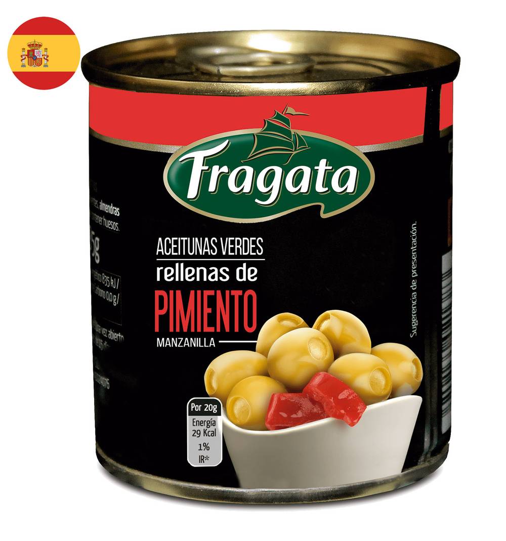 Fragata · Aceitunas verdes rellenas de pimiento (85 g)